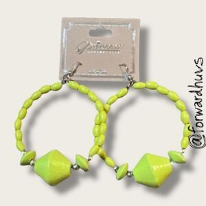 Bundle Sale 3 for $15 | Princess Accessories Green Hoop Earrings